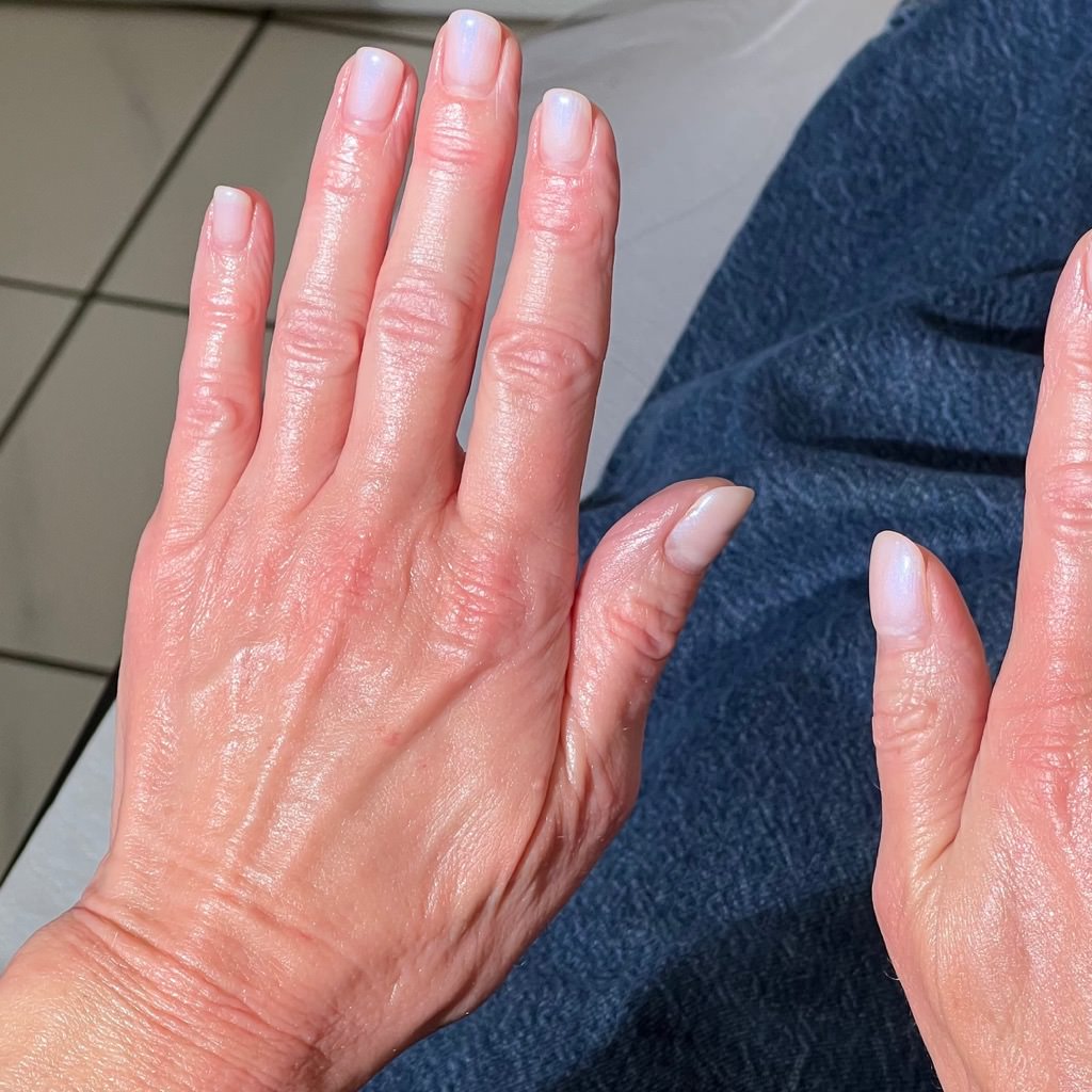 Frax Behandlung Hautverjuengung Gesicht Quadrat Pigmentflecken Entfernen Mit Frax Laser An Haenden